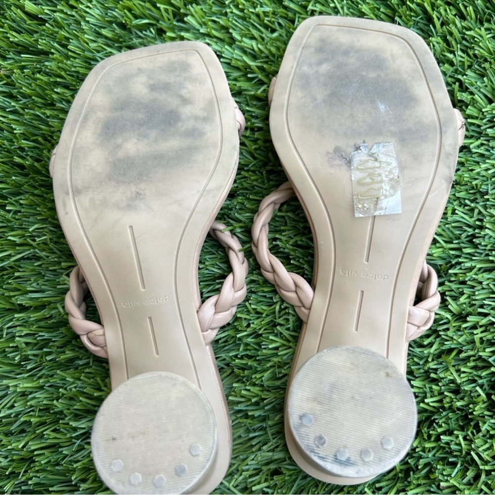 Dolce Vita Beige Braided Women's Sandals - Picture 6 of 6